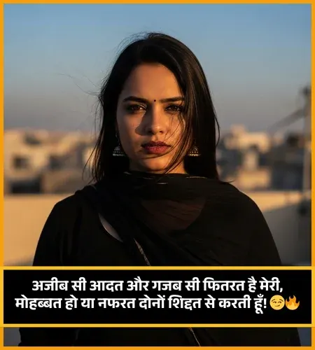 2 Line Gussa Female Attitude Shayari