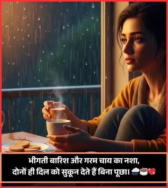 Barish Aur Chai Shayari