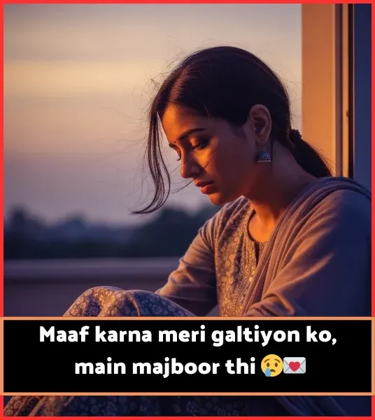 Feeling Sorry Shayari in English