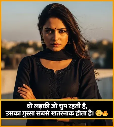 Funny Gussa Female Attitude Shayari