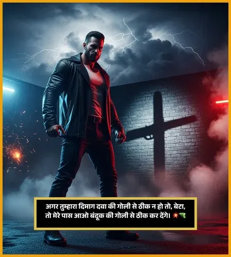Gangster Shayari 2 Line Attitude in Hindi Gangster Shayari 2 Line Attitude in Hindi
