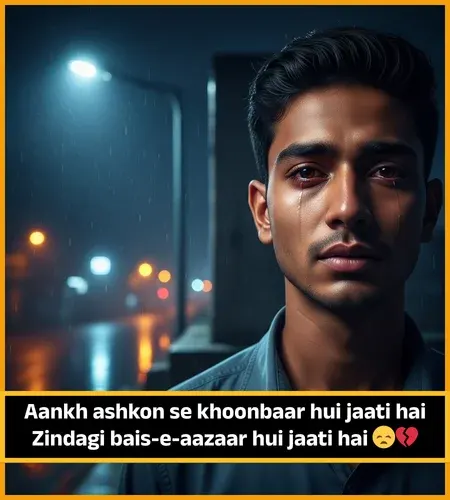 Sad Shayari😭 Life 2 Line English