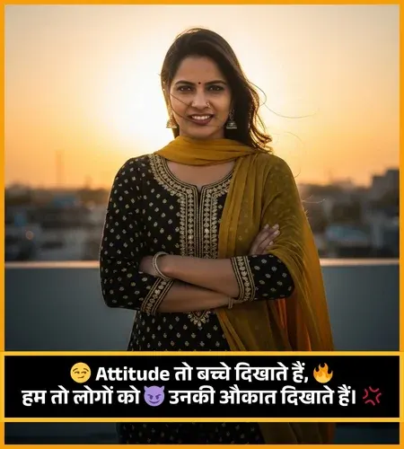 Stylish Gussa Female Attitude Shayari